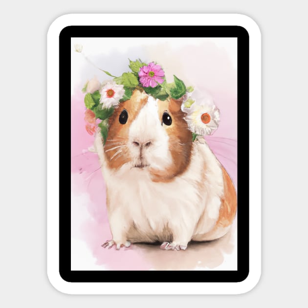 Colorful Guinea Pig Sticker by maxcode